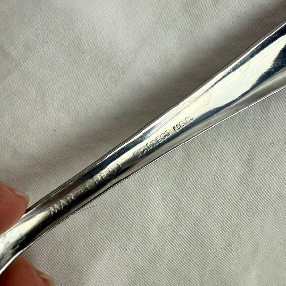 Marcrest VTG Pair Stainless Steel Serving Ford & Cheese Spreader Knife MCM - Picture 7 of 7